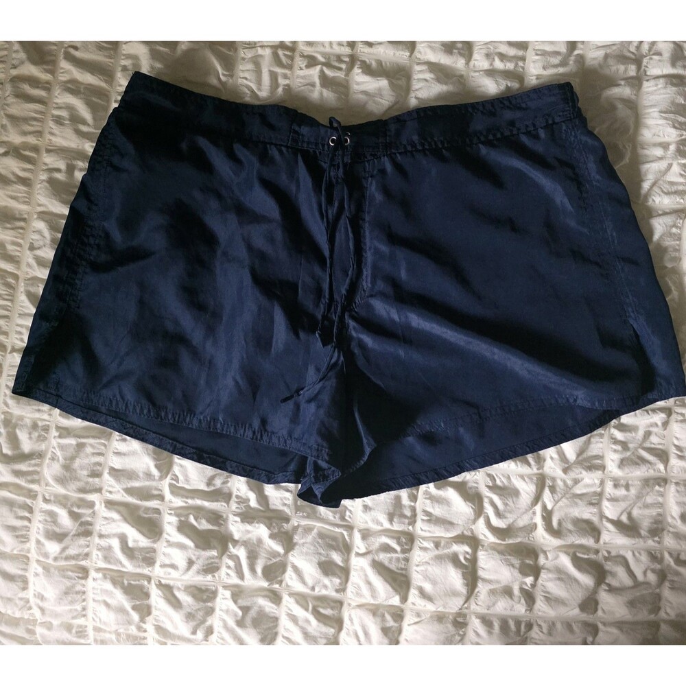 Athletech Navy Blue Swim Board Trunks Shorts with Liner for Women Size 16